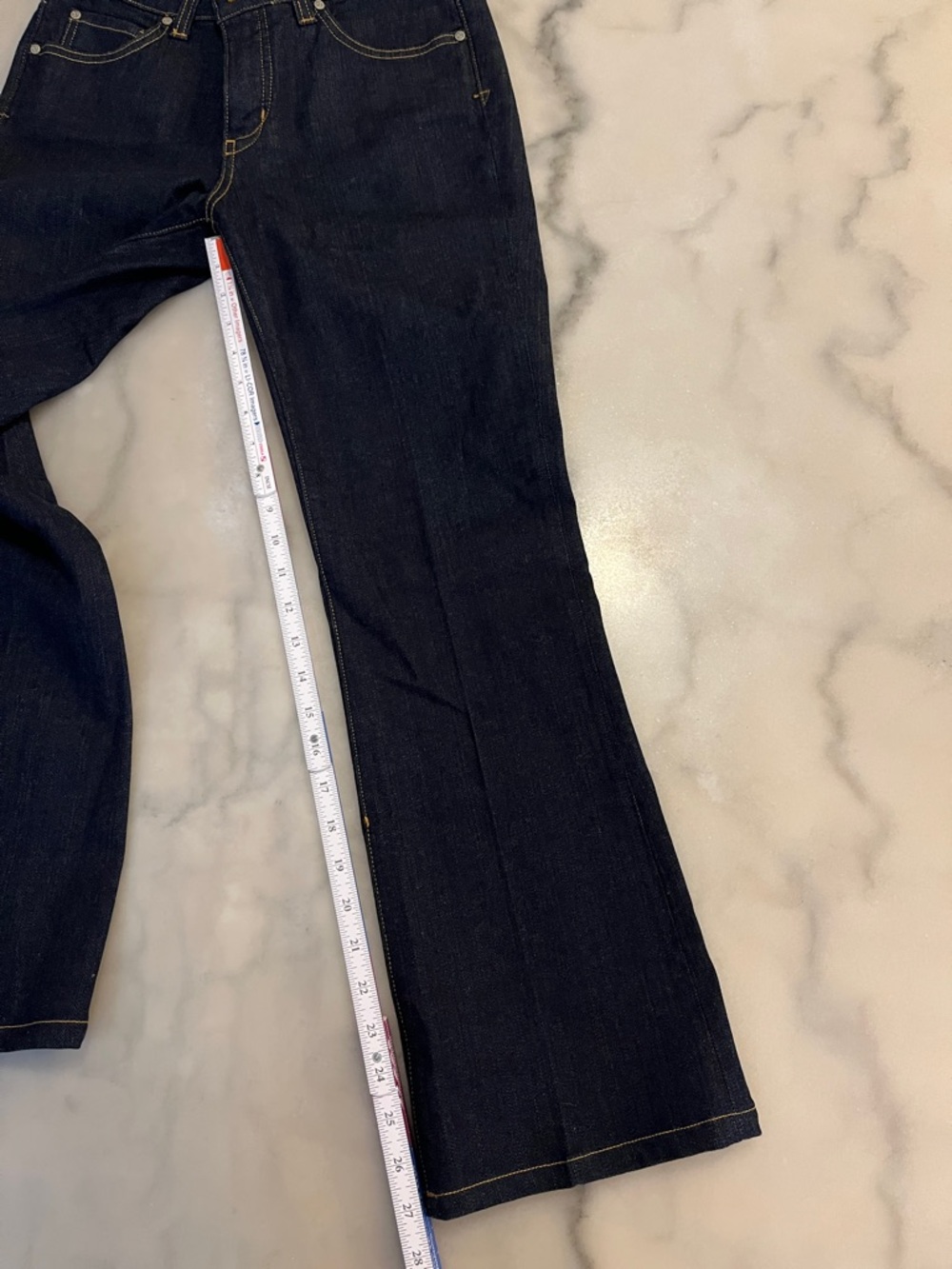 Miraclebody Women's Dark Blue Wide Leg Jeans - Picture 6 of 8